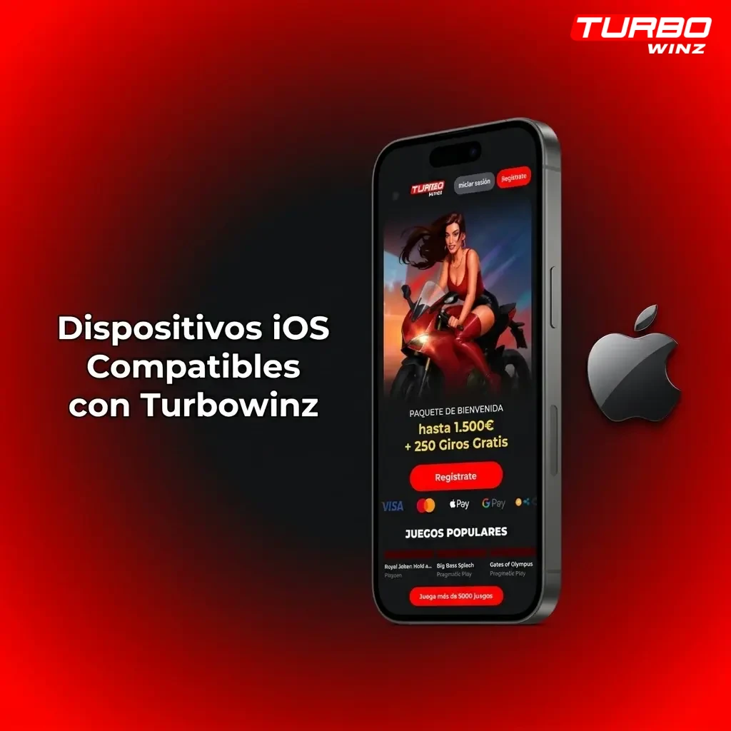 Lista de dispositivos iOS compatibles con Turbowinz, incluyendo iPhone, iPad y iPod Touch con iOS 13 o superior