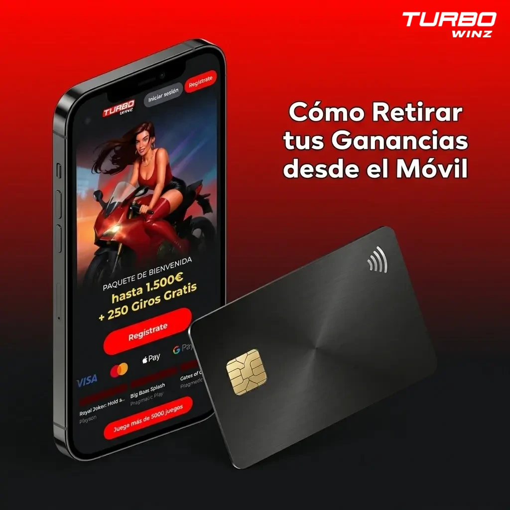 Proceso de retirada de fondos en Turbowinz desde el móvil en pocos pasos sencillos