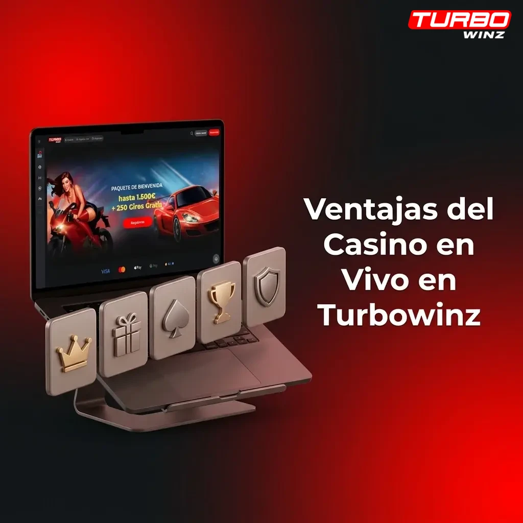 Ventajas del casino en vivo en Turbowinz: crupiers en directo, HD, más de 400 mesas y compatible con móvil